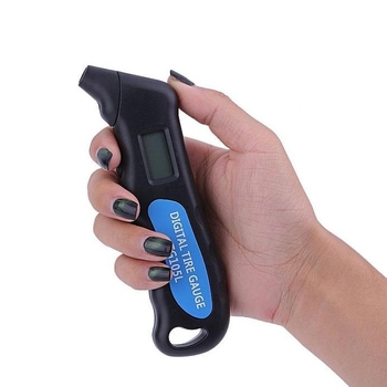 TG105 riepu spiediena manometrs ar digitālo displeju un aizmugurējo apgaismojumu, precizitāte 0,1 psi, diapazons 100 psi, ABS korpuss