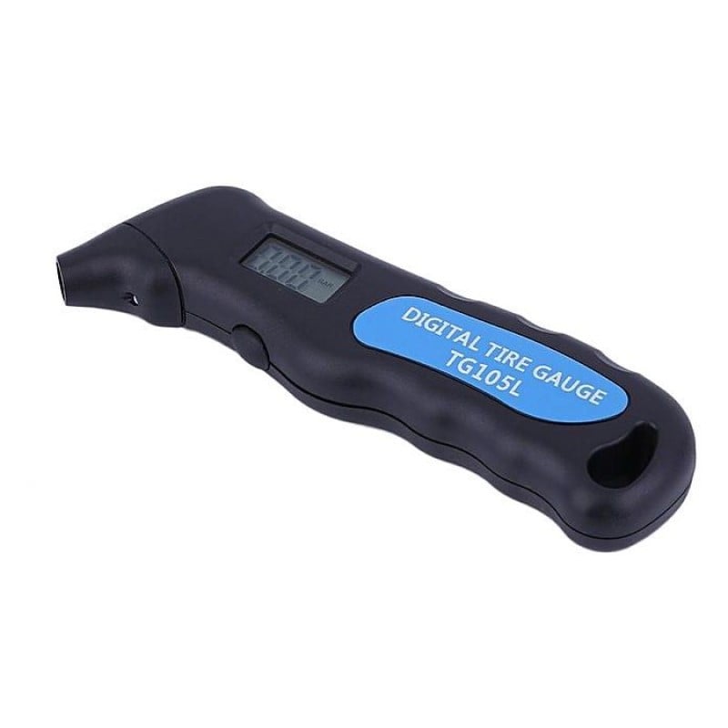 TG105 riepu spiediena manometrs ar digitālo displeju un aizmugurējo apgaismojumu, precizitāte 0,1 psi, diapazons 100 psi, ABS korpuss