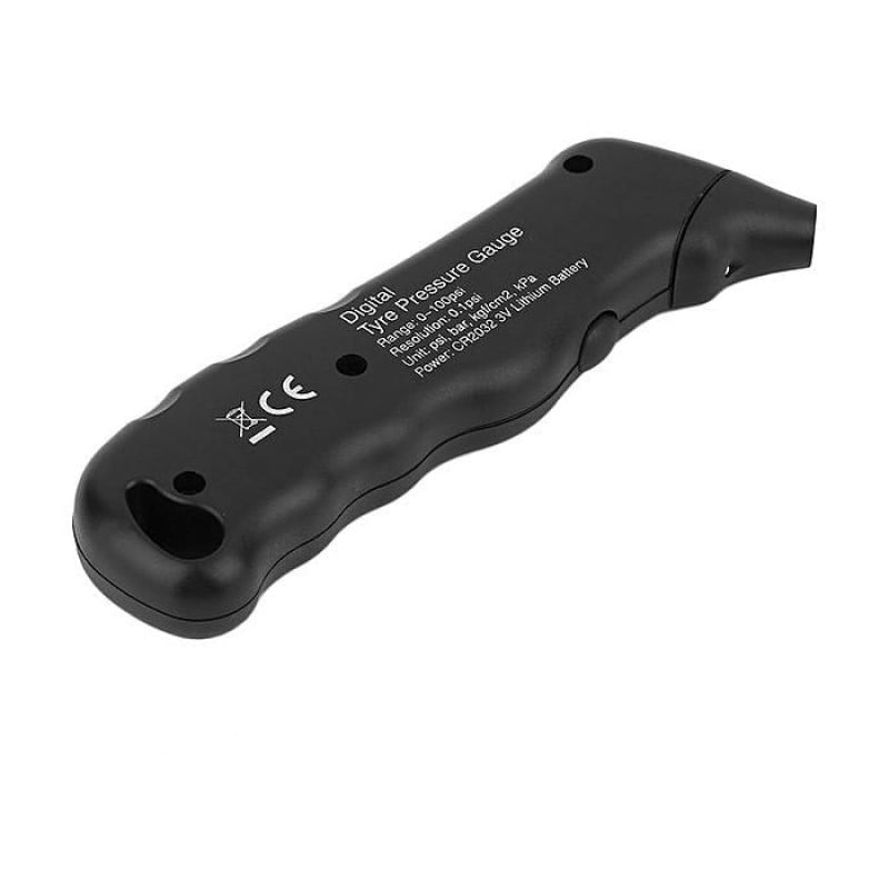 TG105 riepu spiediena manometrs ar digitālo displeju un aizmugurējo apgaismojumu, precizitāte 0,1 psi, diapazons 100 psi, ABS korpuss