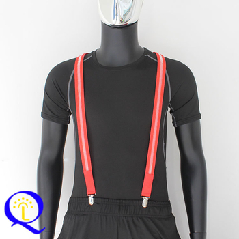 LED svjetleće trake za hlače, unisex, podesive duljine, 3 kopče, od webbing traka