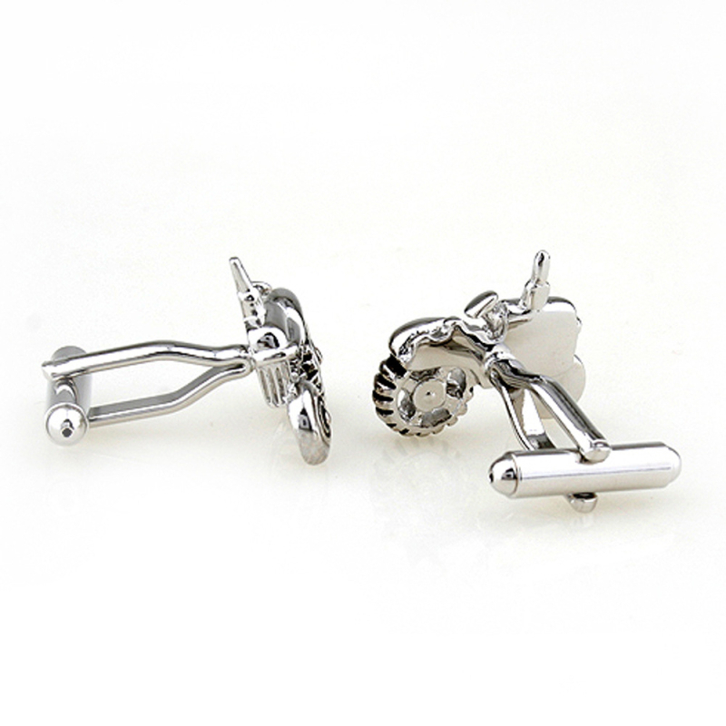 Маншети за ръкавели: тракторен мотив, стоманени, геометричен дизайн, електроплатиране, аметистов кристал