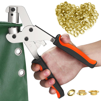 Set alata za ugradnju metalnih očiju s kliještima — željezni materijal, Eyelet Button konstrukcija, za jakne, hlače, cipele i šatore