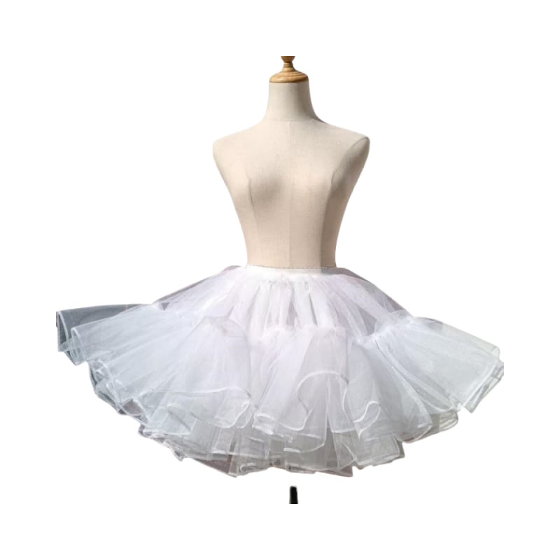 Lolita φούστα μπούστο με τέσσερις στρώσεις, χωρίς κόκαλα, τιράντες, μαλακό ύφασμα γάζας, Άνοιξη 2025