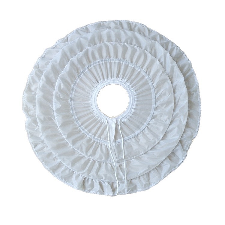 Παιδική φούστα παράστασης με τρία μεταλλικά δαχτυλίδια και διπλό στρώμα φούστας, φουσκωτό στυλ πριγκίπισσας, με επένδυση