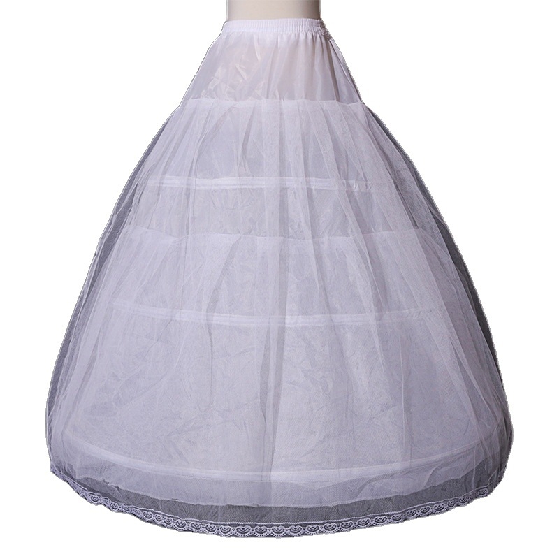 Petticoat με τρία δαχτυλίδια από ατσάλι, διπλού στρώματος νήμα, για νυφικό φόρεμα, ενήλικες, σε απόθεμα, Χειμώνας 2025