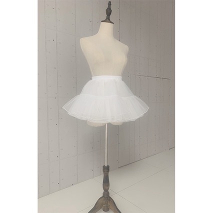 Lolita Petticoat: bez kostiju, četiri sloja, duljina 30 cm, mekan tila, svakodnevna upotreba