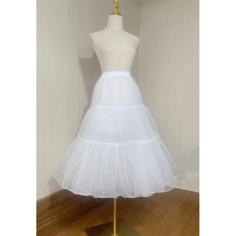 Φούστα Lolita με τέσσερις στρώσεις όγκου, στυλ χωρίς οστά, επένδυση από ζαχαρωτό βαμβάκι, Καλοκαίρι 2024