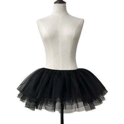 Cosplay set: prozirna tutu suknja i tamni mrežasti bodi, za odrasle, Youxi, na skladištu, proljeće 2025