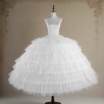 Új hatszögletes hatszintű ultra-pufos halcsontos petticoat esküvői Lolita számára, állítható belső slip