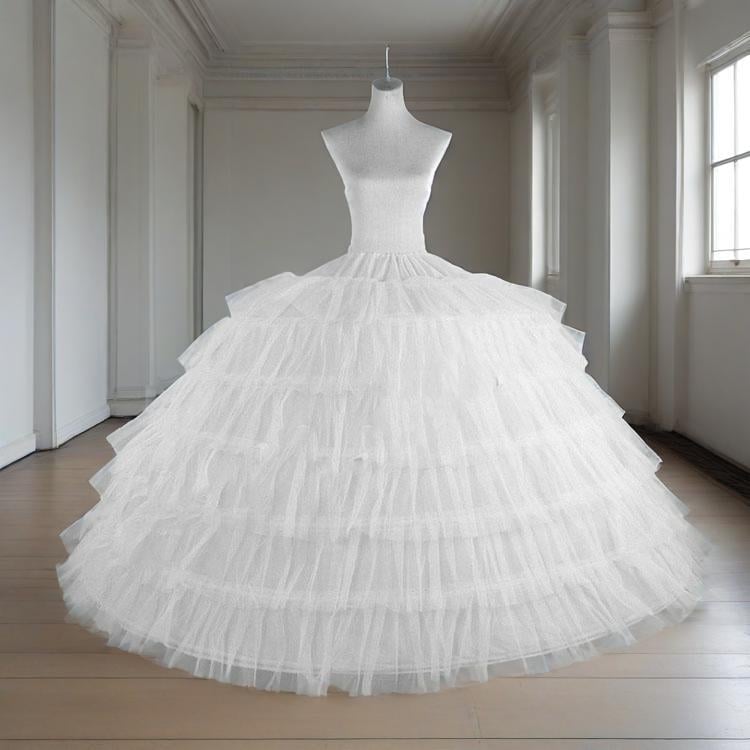 Új hatszögletes hatszintű ultra-pufos halcsontos petticoat esküvői Lolita számára, állítható belső slip