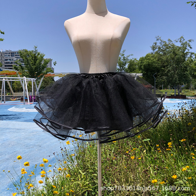Lolita Petticoat – χωρίς οστά bustle, τρεις στρώσεις ραφής, cosplay φουσκωτό, για ενήλικες, Καλοκαίρι 2025. Μάρκα: Happy Jiangnan