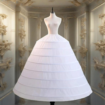Lolita fishbone bustle petticoat za vjenčanicu, podesiva, duga i pahuljasta