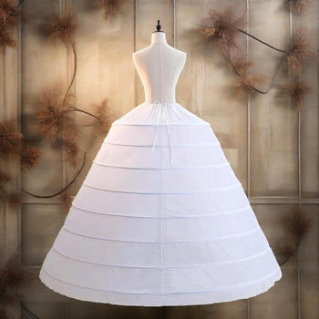 Lolita fishbone bustle petticoat za vjenčanicu, podesiva, duga i pahuljasta