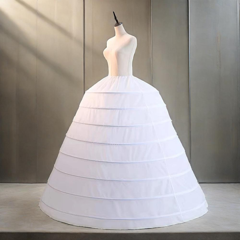 Lolita fishbone bustle petticoat za vjenčanicu, podesiva, duga i pahuljasta