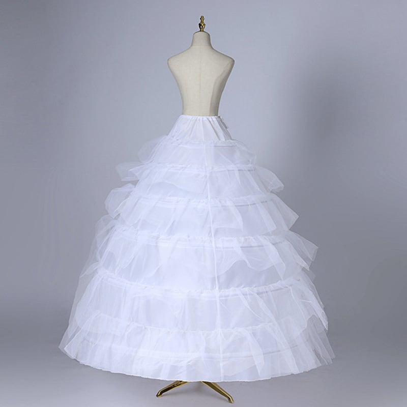 Κρινόλιν για νύφη με έξι μεταλλικούς δακτυλίους και έξι στρώσεις σκληρού δικτύου, επένδυση, ενήλικες, άνοιξη 2024