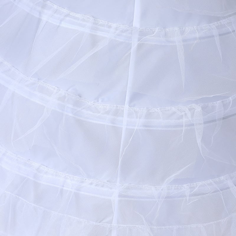 Κρινόλιν για νύφη με έξι μεταλλικούς δακτυλίους και έξι στρώσεις σκληρού δικτύου, επένδυση, ενήλικες, άνοιξη 2024