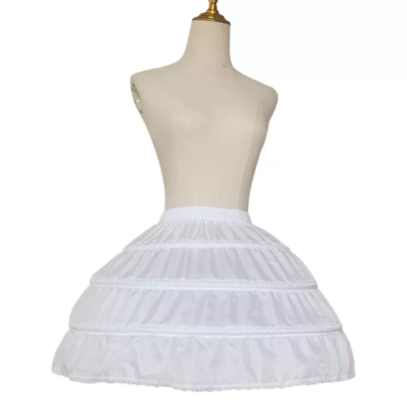 Lolita bustle petticoat για ενήλικες με τρεις μεταλλικούς δακτυλίους και διπλό στρώμα νήματος