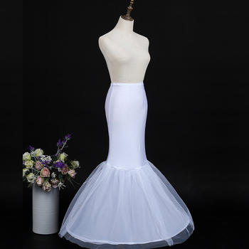 Σκηνική φούστα με στεφάνι και ελαστική μέση για φορέματα με ουρά ψαριού (Μονός μεταλλικός δακτύλιος; Μονόστρωτο ύφασμα; Ενήλικες; Άνοιξη 2023)