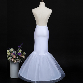 Σκηνική φούστα με στεφάνι και ελαστική μέση για φορέματα με ουρά ψαριού (Μονός μεταλλικός δακτύλιος; Μονόστρωτο ύφασμα; Ενήλικες; Άνοιξη 2023)