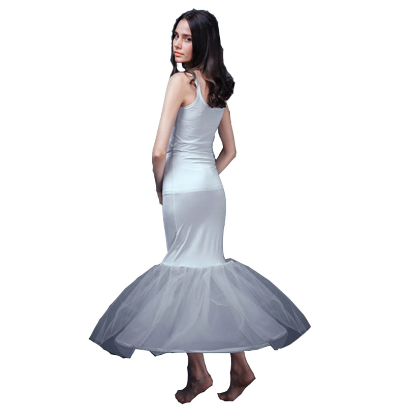 Σκηνική φούστα με στεφάνι και ελαστική μέση για φορέματα με ουρά ψαριού (Μονός μεταλλικός δακτύλιος; Μονόστρωτο ύφασμα; Ενήλικες; Άνοιξη 2023)