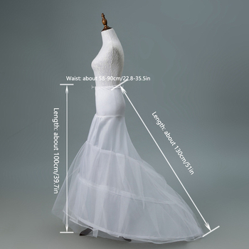 Vestuvinis petticoat su žuvies kaulų atrama ir fishtail siluetu, pannier žiedas, vienas plieninis žiedas, vieno sluoksnio siūlas