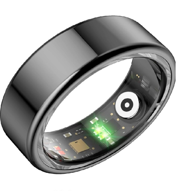 Inel inteligent R02 cu monitorizare ritm cardiac, oxigen din sânge, monitorizare somn, impermeabil, pedometru.