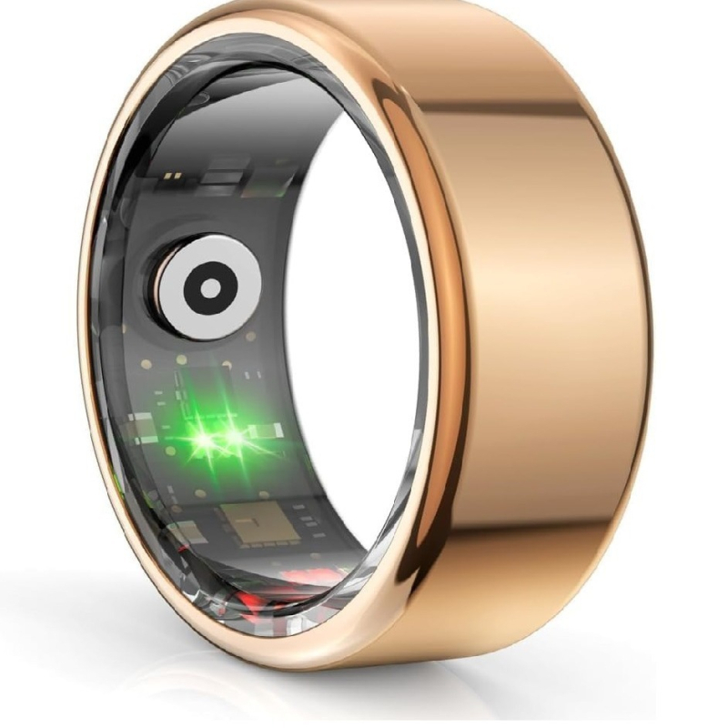 Inel inteligent R02 cu monitorizare ritm cardiac, oxigen din sânge, monitorizare somn, impermeabil, pedometru.