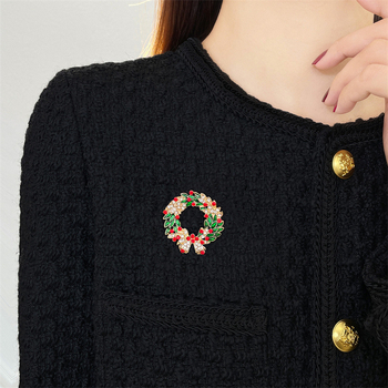 Ženska božićna broš s cvjetnom corsage – Chi dream, stil Božić / Fashion OL, zima 2022