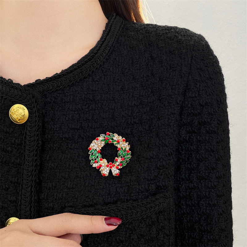 Ženska božićna broš s cvjetnom corsage – Chi dream, stil Božić / Fashion OL, zima 2022