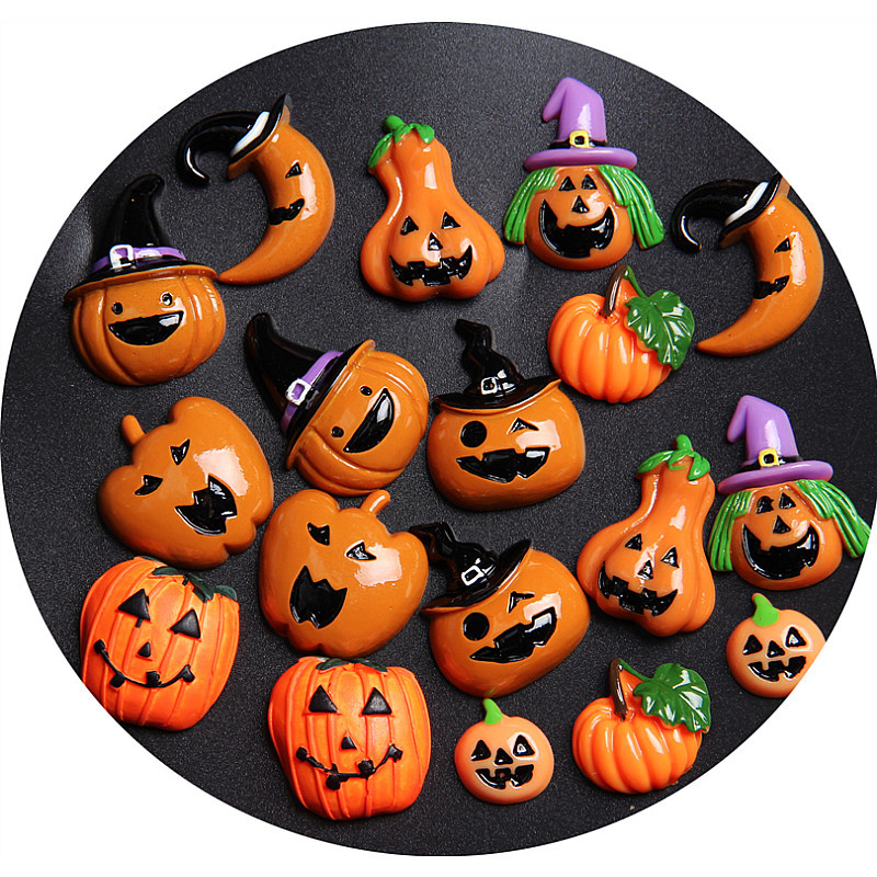 Halloween set smolnih dodataka za DIY torbe i ukrase za telefon – motiv duha, materijal plastika/smola, obrada kapanje ulja, brend Play to have fun