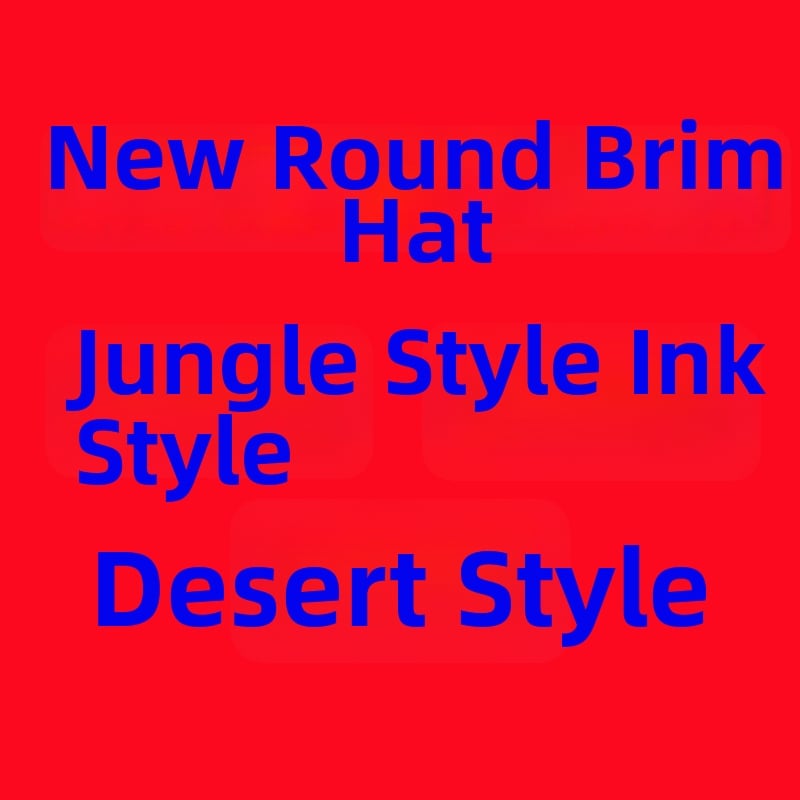 Unisex päikesemüts ümmarguse äärega, UV-kaitse, näo katmine, kamuflažimustriga, välistingimustes sportimiseks