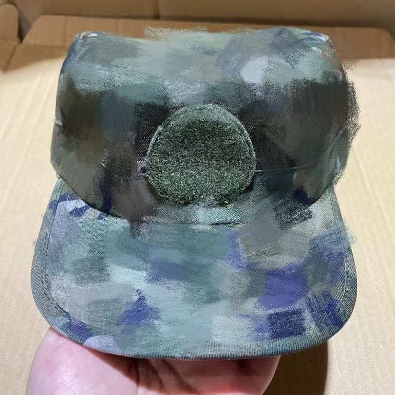Spordimüts kamuflaazimustriga, lame tipp, tolmu- ja päikesekaitse, täiskasvanutele unisex, segatud kangas