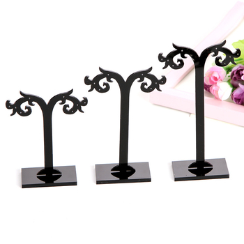 Akrilni trodijelni stalak za naušnice za izlaganje nakita