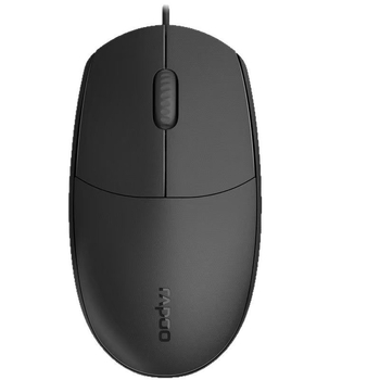 Rapoo N100C ενσύρματο ποντίκι με διεπαφή Type-C, 1600dpi, 3 πλήκτρα, 1,5 m καλώδιο
