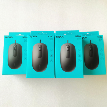 Rapoo N200 ενσύρματο οπτικό ποντίκι, USB διεπαφή, 1000dpi, 3 πλήκτρα, συμβατό με φορητό υπολογιστή