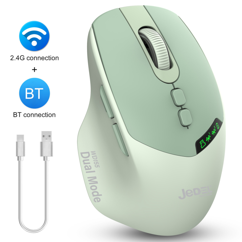 TBX8 optička miš, 3600 DPI, 7 tipki, USB, 2.4G/Bluetooth, punjiva