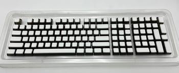 Material pentru capace de taste PBT, injecție bi-color, transparent pe toate cele patru laturi, potrivit pentru sublimare