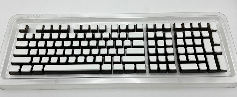 Material pentru capace de taste PBT, injecție bi-color, transparent pe toate cele patru laturi, potrivit pentru sublimare