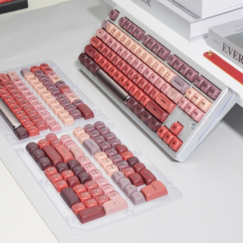 Lipstick HOA set de capace de taste din plastic, 130 taste, imprimare UV, finis semi-mat, include capacele de taste și un extractor