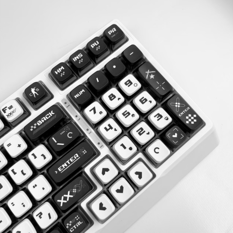Set za ispis (mali kompletan set) – SA profil, prozirne sa svih strana PBT kapice za tipkovnicu, sublimacija, 119 komada za mehaničke tipkovnice