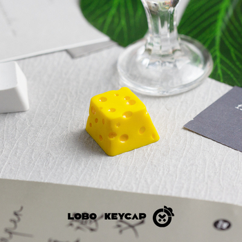 ESC keycap zo živice so syr témou pre mechanické klávesnice, prispôsobiteľný a vymeniteľný — Infinite Key Making
