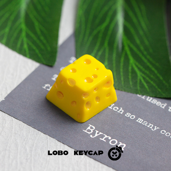 ESC keycap zo živice so syr témou pre mechanické klávesnice, prispôsobiteľný a vymeniteľný — Infinite Key Making