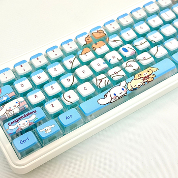 SA Προφίλ Σετ Κεφαλών Κλειδιών Cinnamon Dog - Τετραπρόσωπο Διαφανές PBT - Εκτύπωση Sublimation - 119 τεμάχια