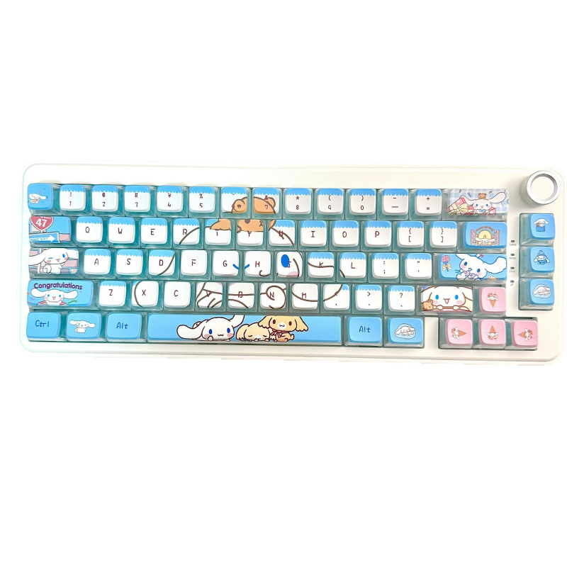 SA Προφίλ Σετ Κεφαλών Κλειδιών Cinnamon Dog - Τετραπρόσωπο Διαφανές PBT - Εκτύπωση Sublimation - 119 τεμάχια