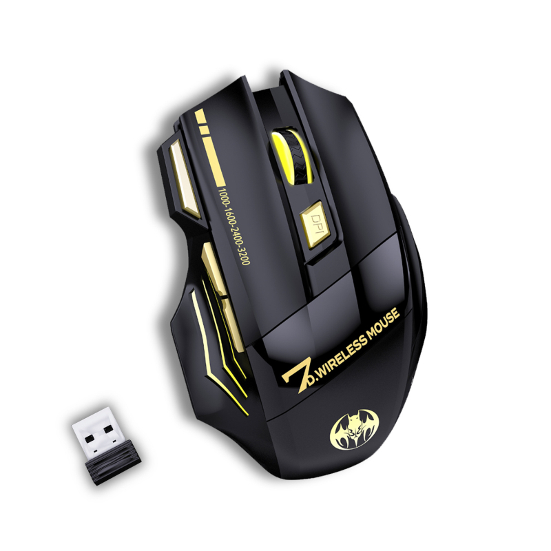 Žaidimų optinė pelė - 7 mygtukai, 3200 DPI, USB sąsaja, keturių krypčių slinkiklis, ergonomiškas dizainas