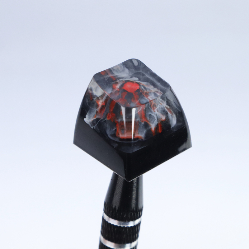 Kľúčové krytky z živice pre mechanickú klávesnicu, tvar sopky, ABS materiál, prispôsobiteľné