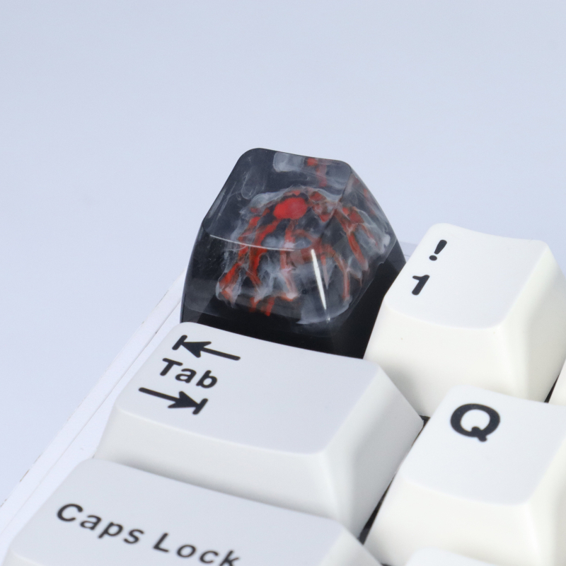 Kľúčové krytky z živice pre mechanickú klávesnicu, tvar sopky, ABS materiál, prispôsobiteľné