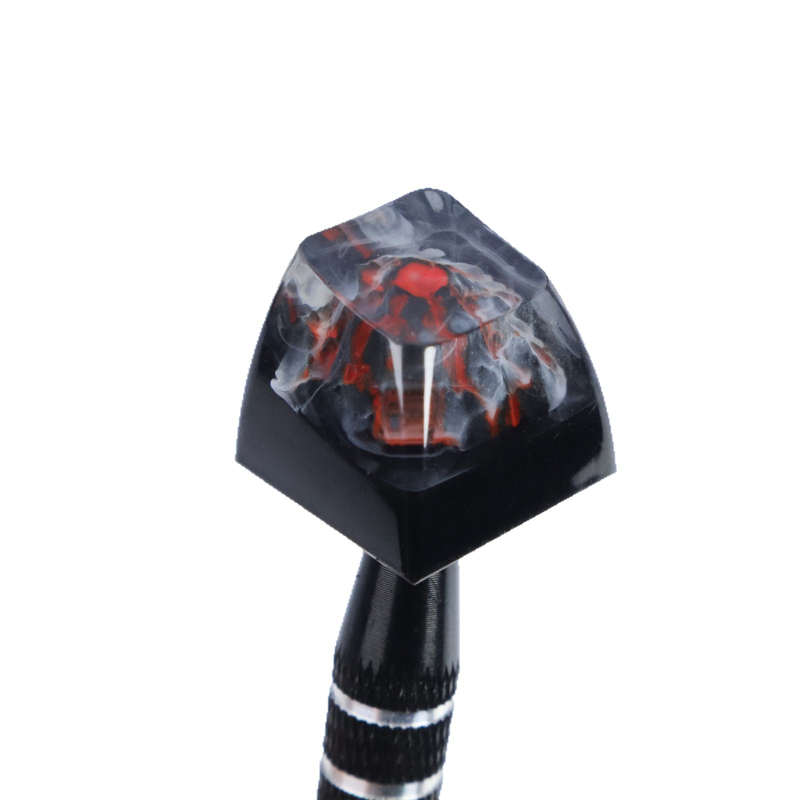 Kľúčové krytky z živice pre mechanickú klávesnicu, tvar sopky, ABS materiál, prispôsobiteľné