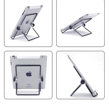 Tabletta alap/állvány – összehajtható, állítható fém tartó iPad-sorozathoz (Flat universal bracket) – körülbelül 130 g, B0lap0