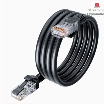 LU Cat6 gigabitu tīkla kabelis RJ-45 Twisted Pair